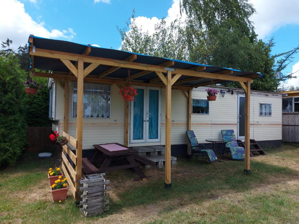 Zahrada ubytování Domek u Ewy