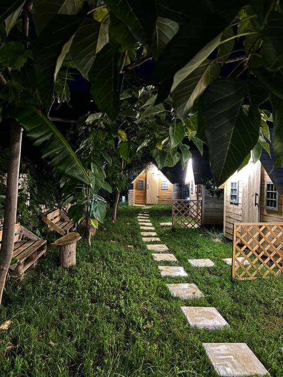 Zahrada ubytování Camping Albania-Secret Village Den