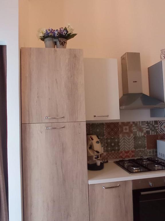 Kuchyň nebo kuchyňský kout v ubytování Casa vacanze Pupo centro storico