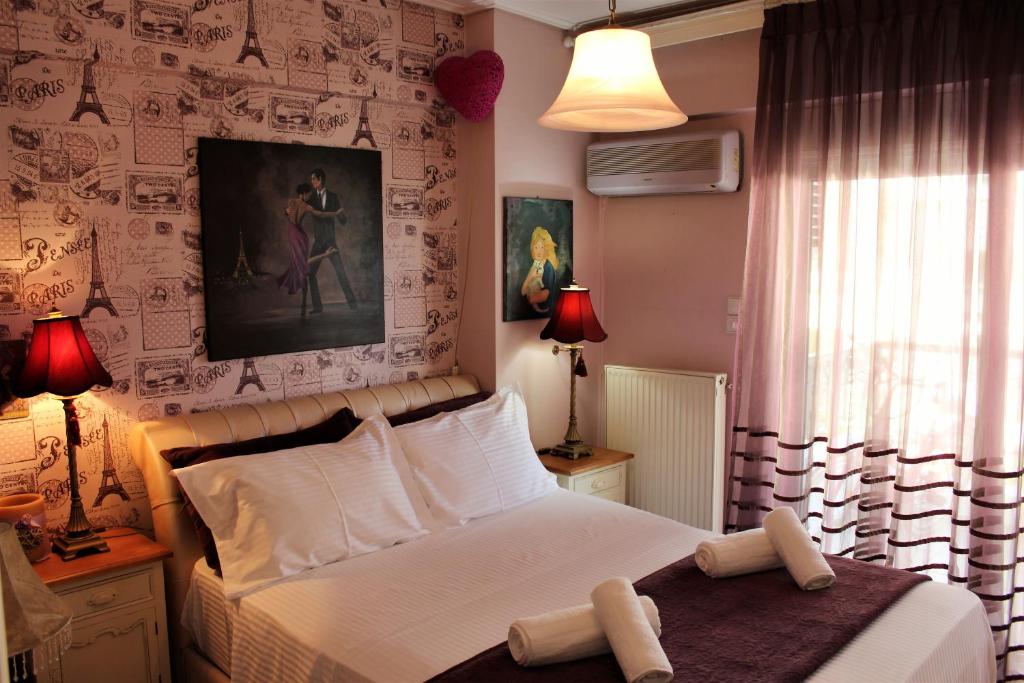Łóżko lub łóżka w pokoju w obiekcie Luxury Sea View
