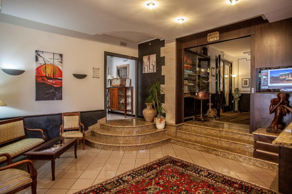 Posezení v ubytování Mannu Hotel