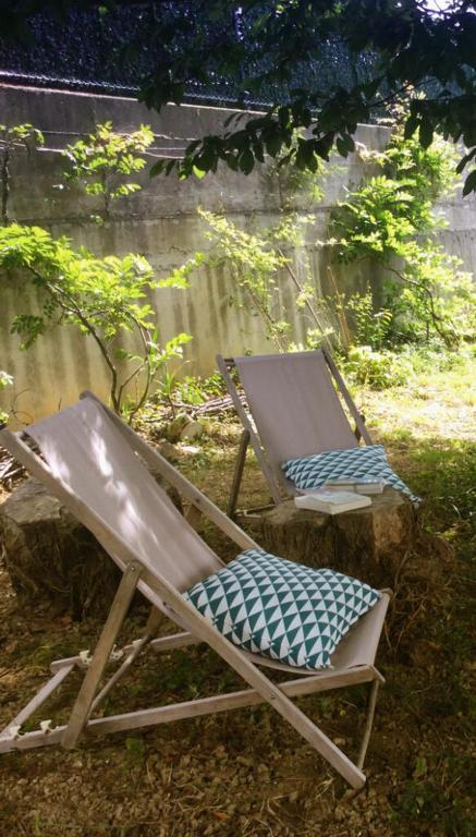 Zahrada ubytování Casa Baia Hendaye