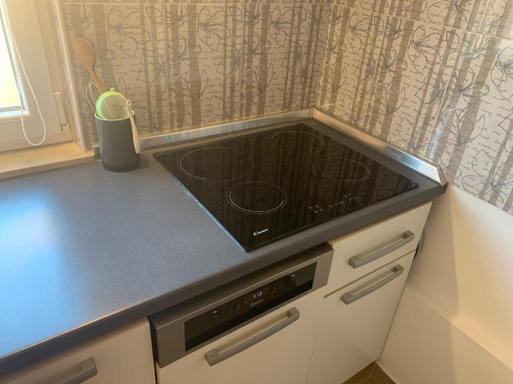 Kuchyňa alebo kuchynka v ubytovaní Apartman Arijana s pogledom na more za 6 osoba