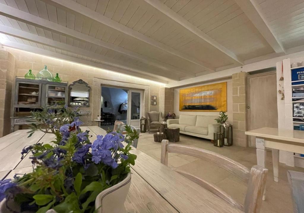Posezení v ubytování Masseria Verbena Agriturismo