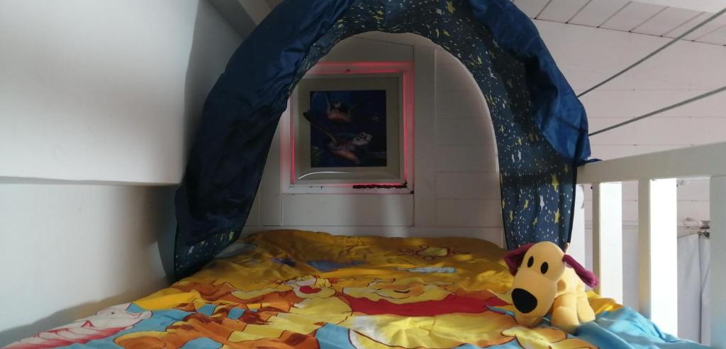 Postel nebo postele na pokoji v ubytování casapueblo