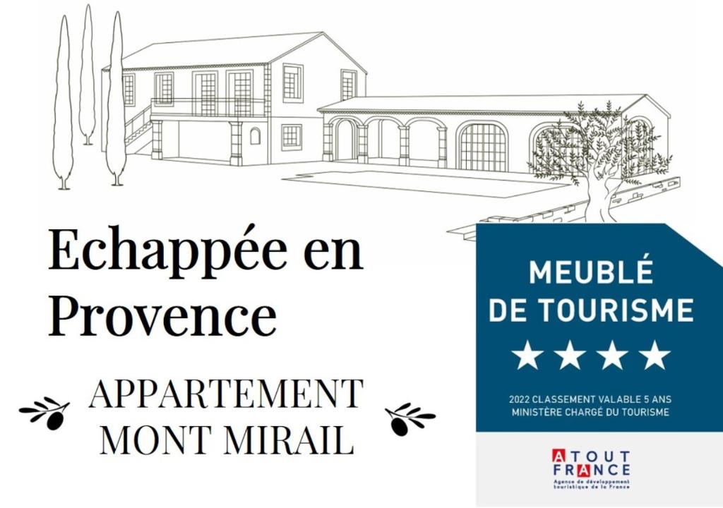 Certifikát, ocenenie alebo iný dokument vystavený v ubytovaní Echappée en Provence Appartement Mont Mirail