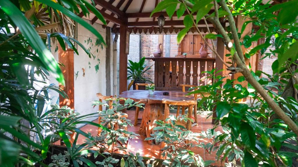 Zahrada ubytování Ndalem Suryo Saptono Guest House