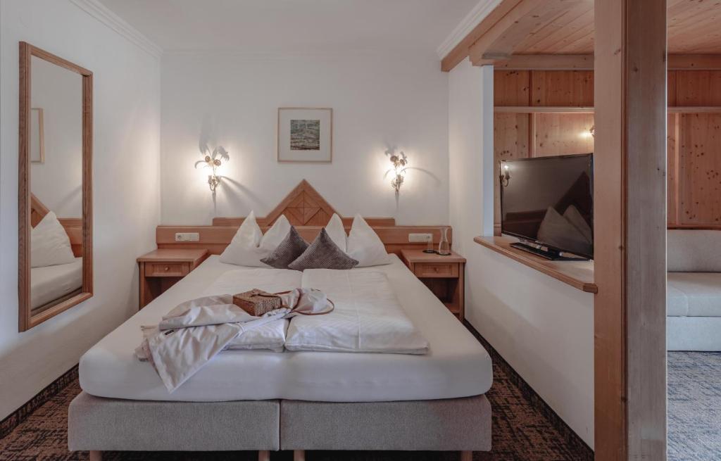 Postel nebo postele na pokoji v ubytování Appartements KATHRIN
