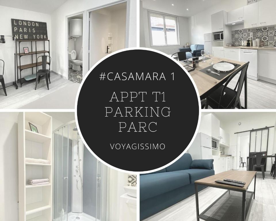 Köök või kööginurk majutusasutuses Casamara 1 T1 avec 2 couchages 10 min CHU