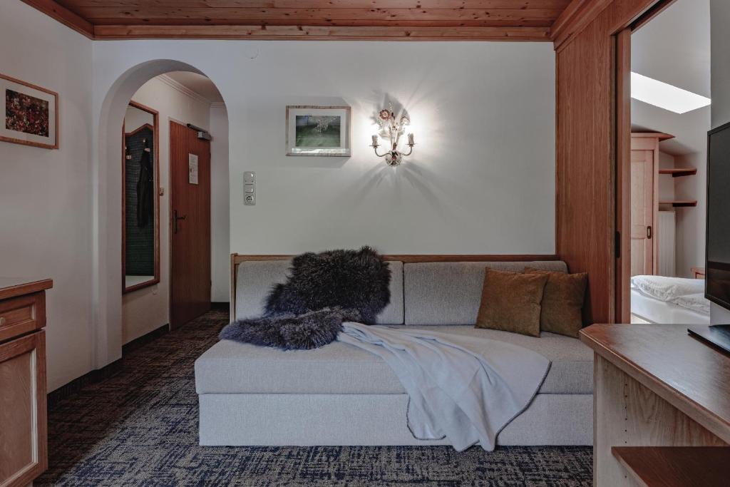 Postel nebo postele na pokoji v ubytování Appartements KATHRIN