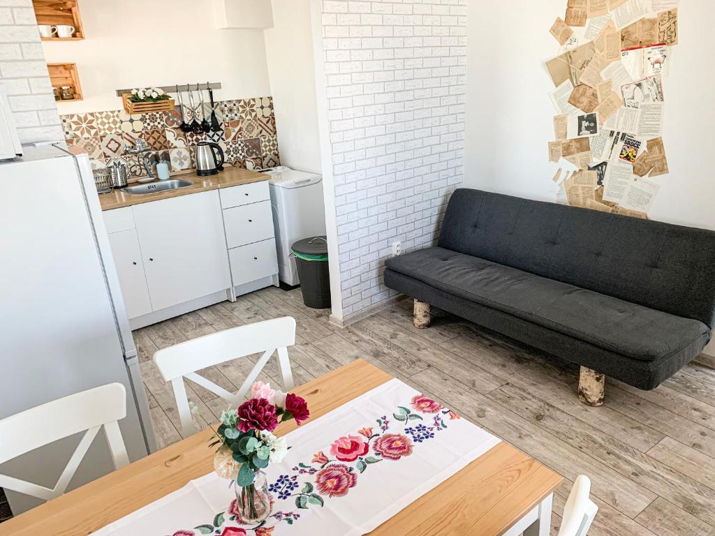 Khu vực ghế ngồi tại Charming Apartment in Paradise called Bratislava