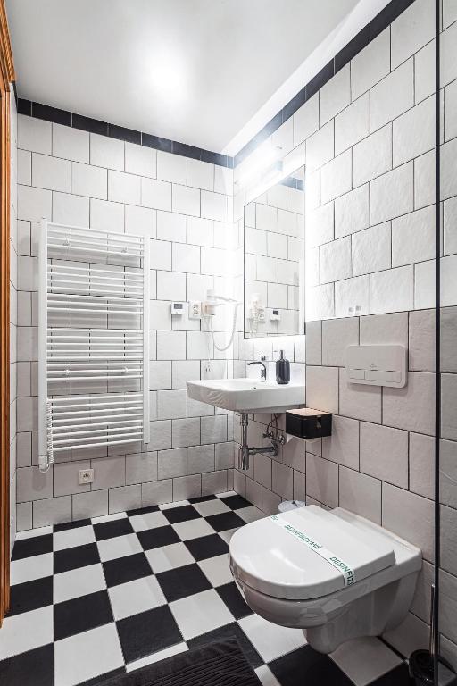 Koupelna v ubytování Apartmány Krmanova