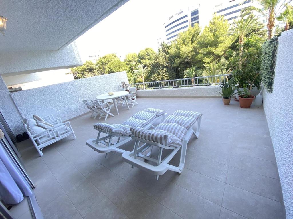 Balkón alebo terasa v ubytovaní 2 apartamentos muy luminosos con grandes terraza