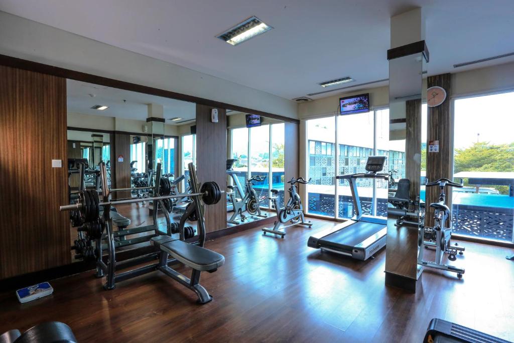 Fitness centrum a/nebo fitness zařízení v ubytování Emersia Hotel and Resort