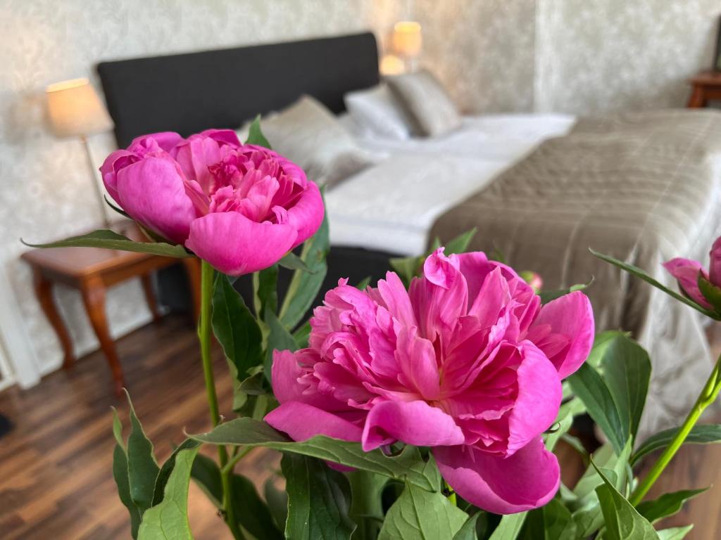 Postel nebo postele na pokoji v ubytování Hotell Bele