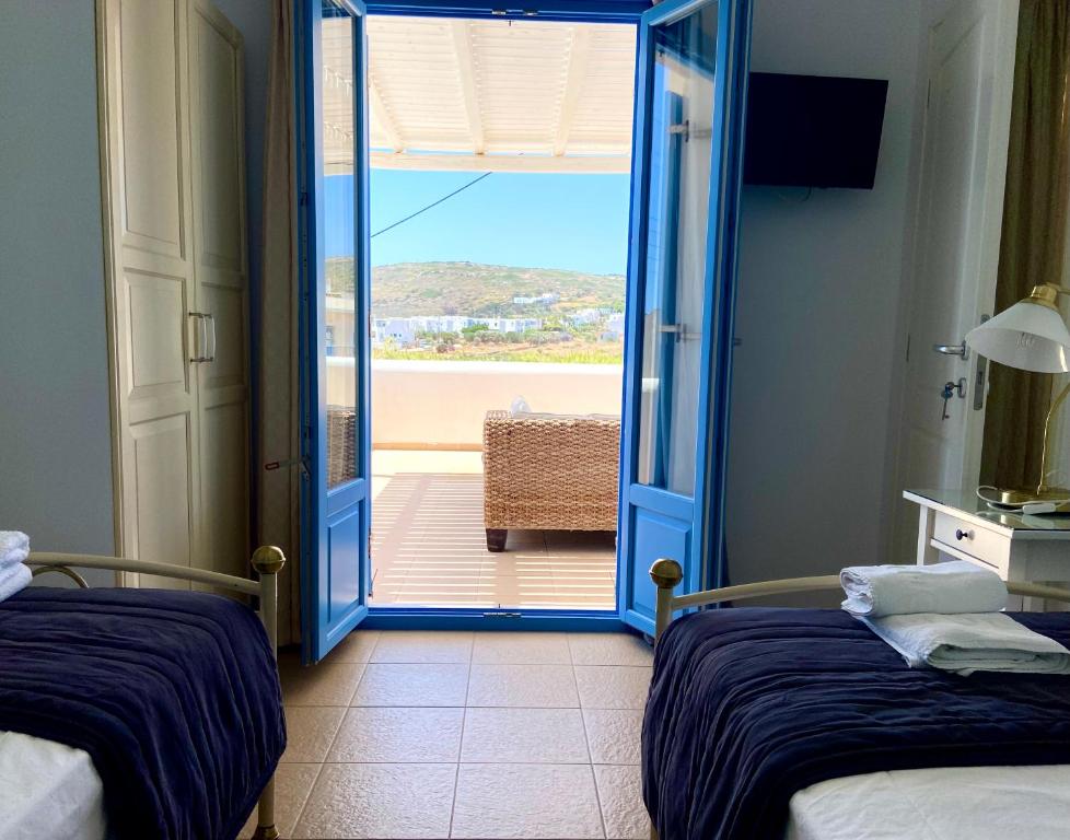 Posteľ alebo postele v izbe v ubytovaní Mer Bleu Apartments