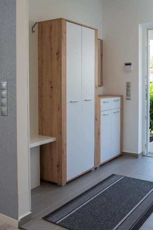 Kuchyň nebo kuchyňský kout v ubytování Twins Apartman Hévíz