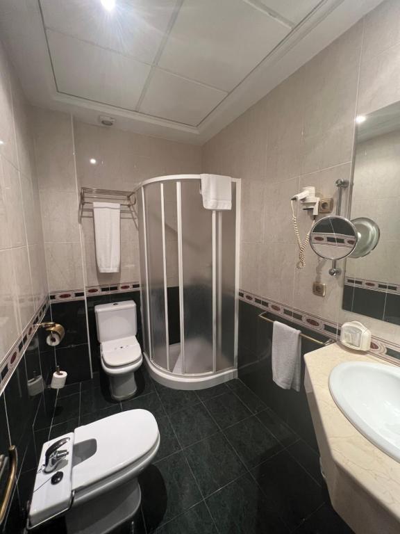 Koupelna v ubytování Hotel El Cisne