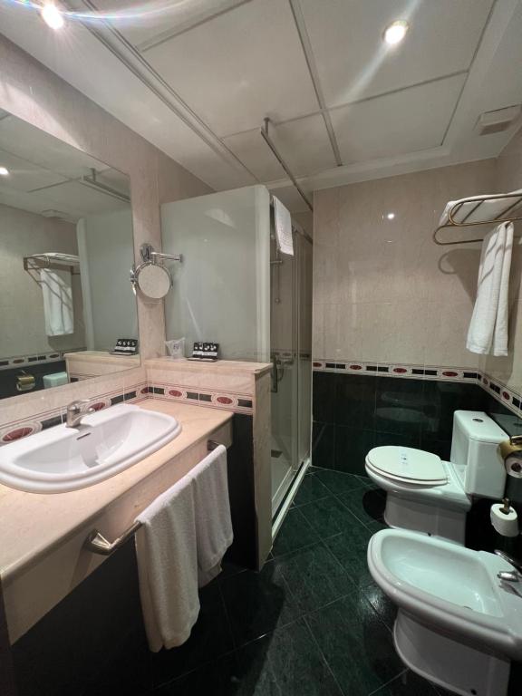 Koupelna v ubytování Hotel El Cisne