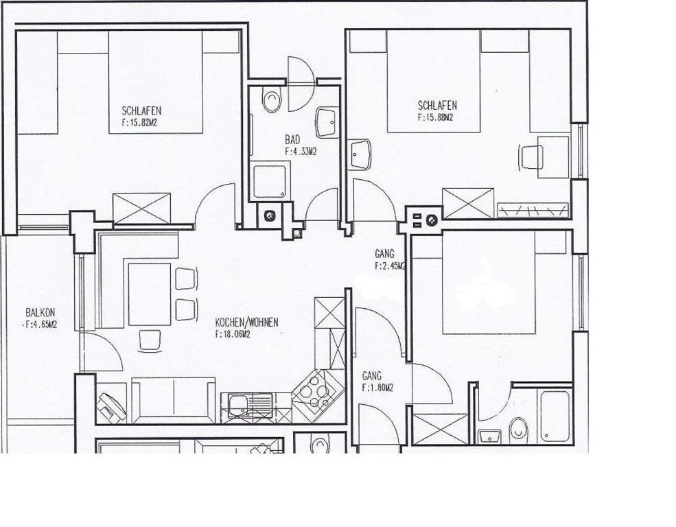 Plán poschodí v ubytovaní Haus Tuklar