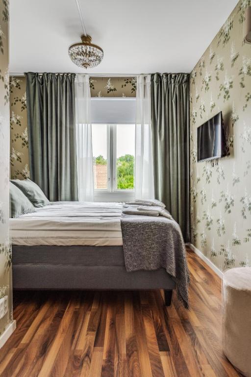 Postel nebo postele na pokoji v ubytování Hotell Nordevik