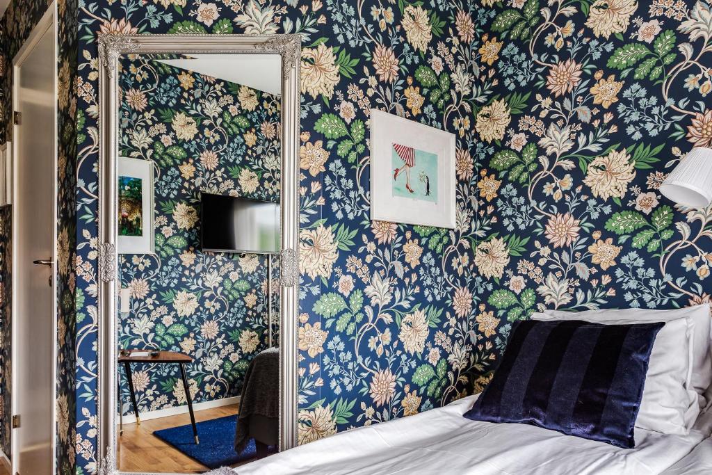 Postel nebo postele na pokoji v ubytování Hotell Nordevik