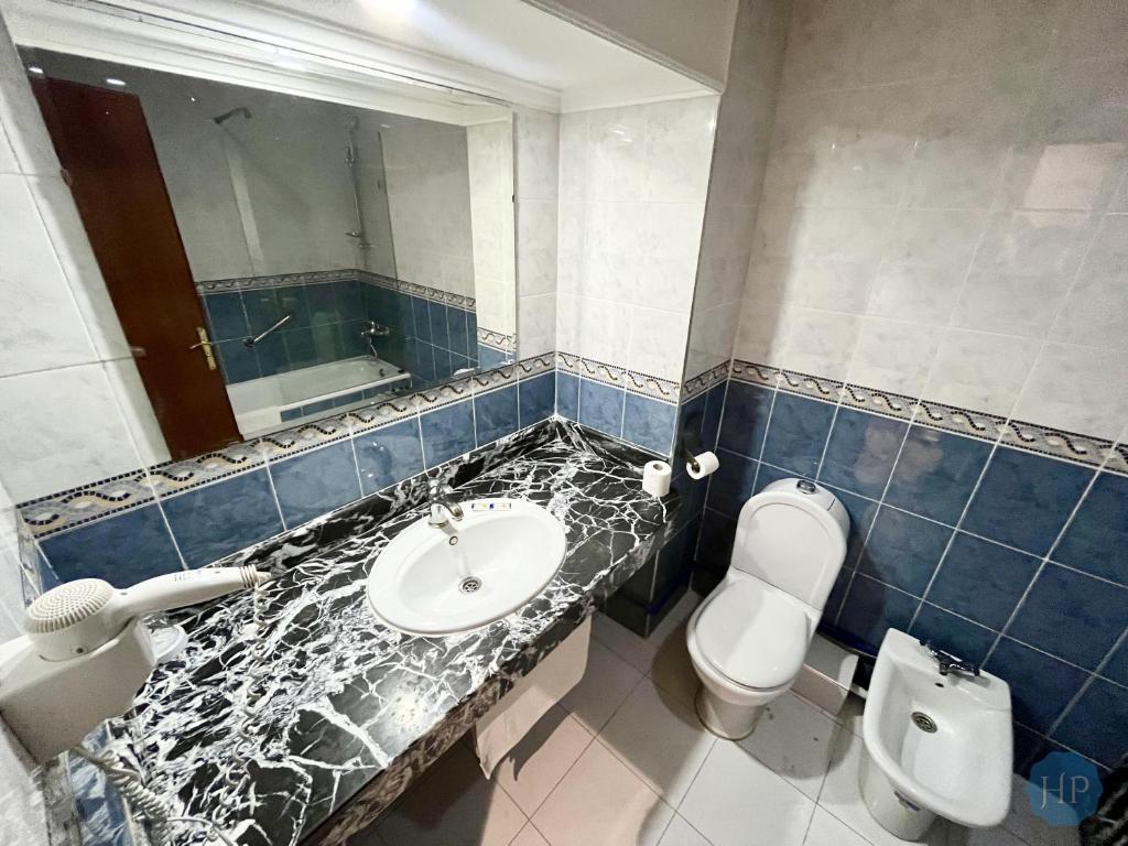 Koupelna v ubytování Hôtel Plaisance