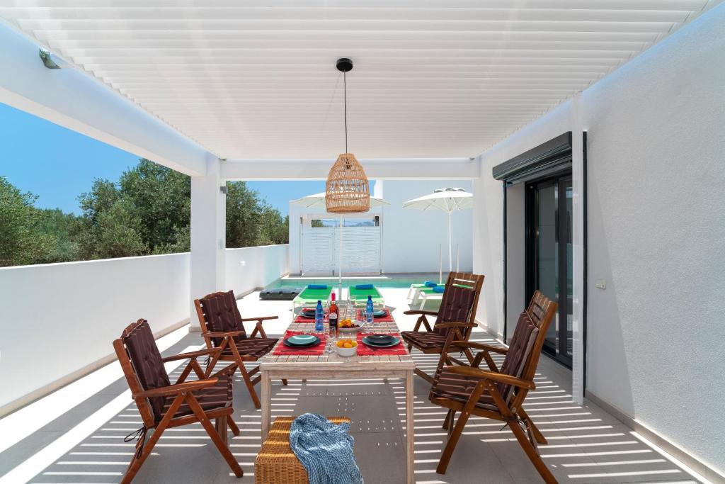 Posezení v ubytování Domus Oliva Villas