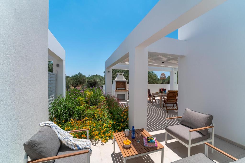 Posezení v ubytování Domus Oliva Villas