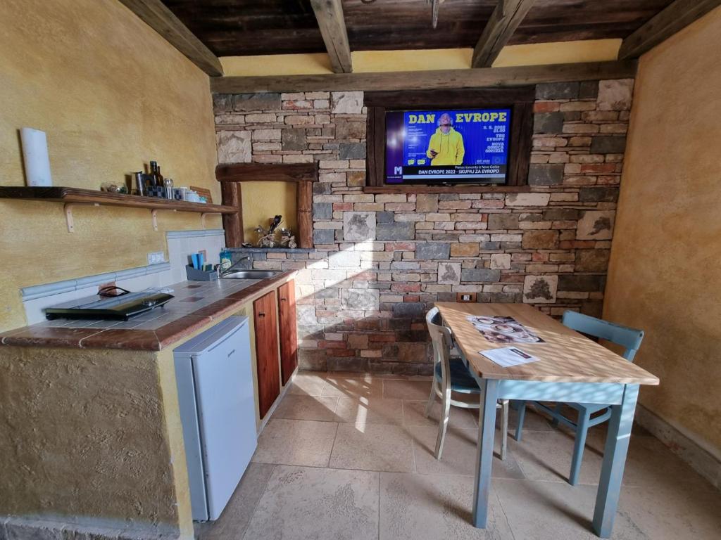 Kuchyň nebo kuchyňský kout v ubytování ArtRock Residence