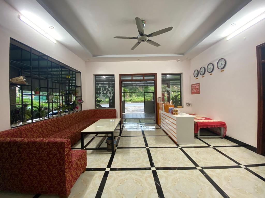 Posezení v ubytování Ha Giang Ali Hostel