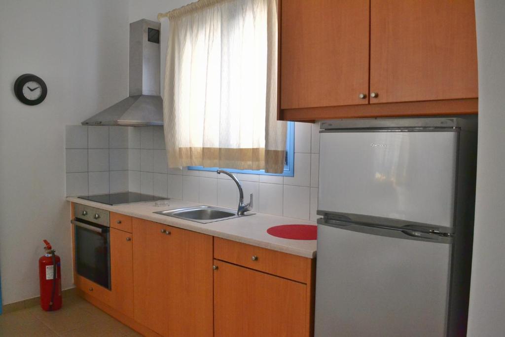Kuchyňa alebo kuchynka v ubytovaní Mer Bleu Apartments
