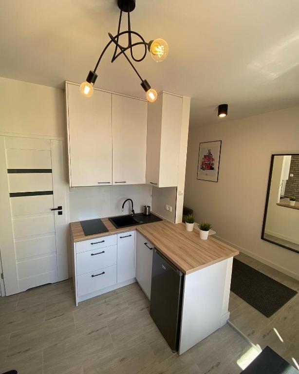 Kuchyňa alebo kuchynka v ubytovaní Apartamenty "CENTRUM" Mrągowo Mazury