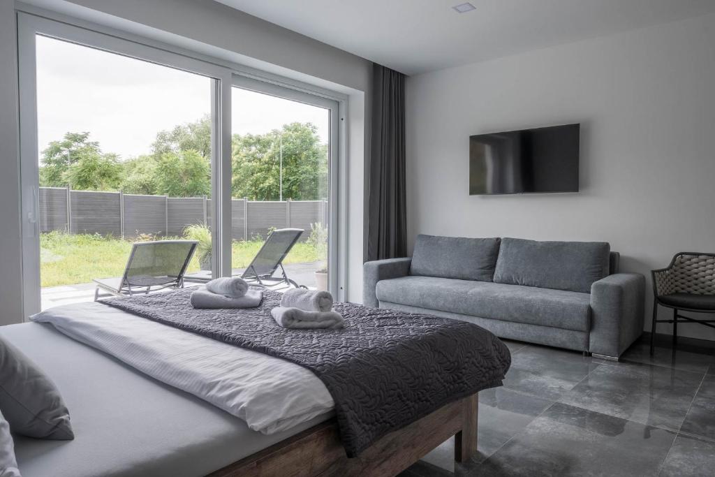 Część wypoczynkowa w obiekcie Veltlin Bed & Wine