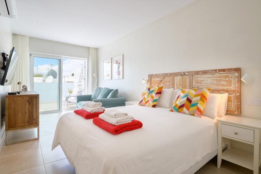 Postel nebo postele na pokoji v ubytování Casa Felicidad, Vista mar - Sea Views