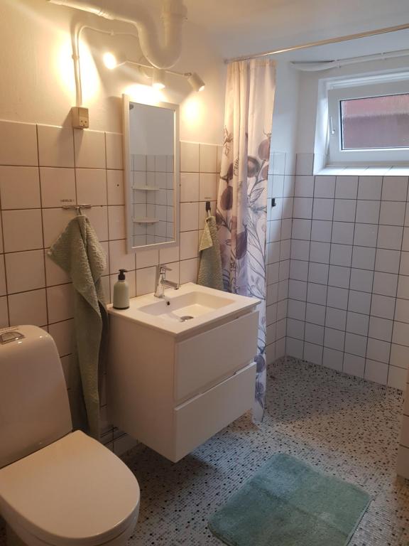 Koupelna v ubytování Feriehuse Hvide Sande