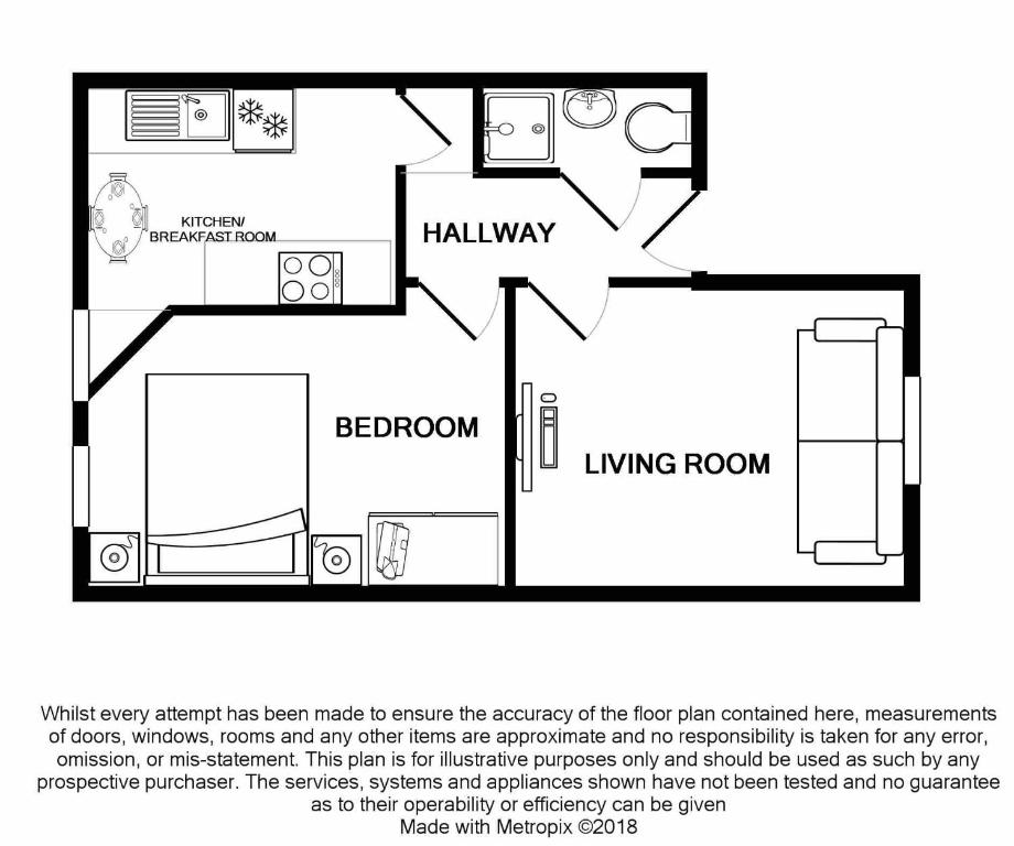 Κάτοψη του Modern 1 Bed Near Beach and Town Centre – 7 Min Walk