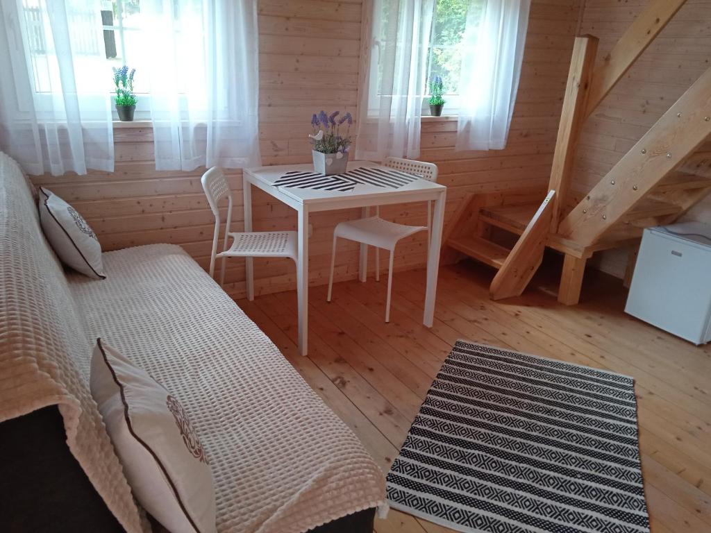 Posezení v ubytování Domek Letniskowy "Domek Lawendowy"