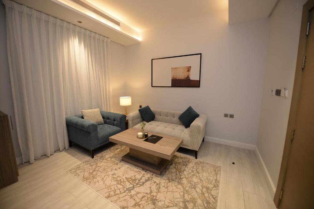 Posezení v ubytování WDF Serviecd Apartment