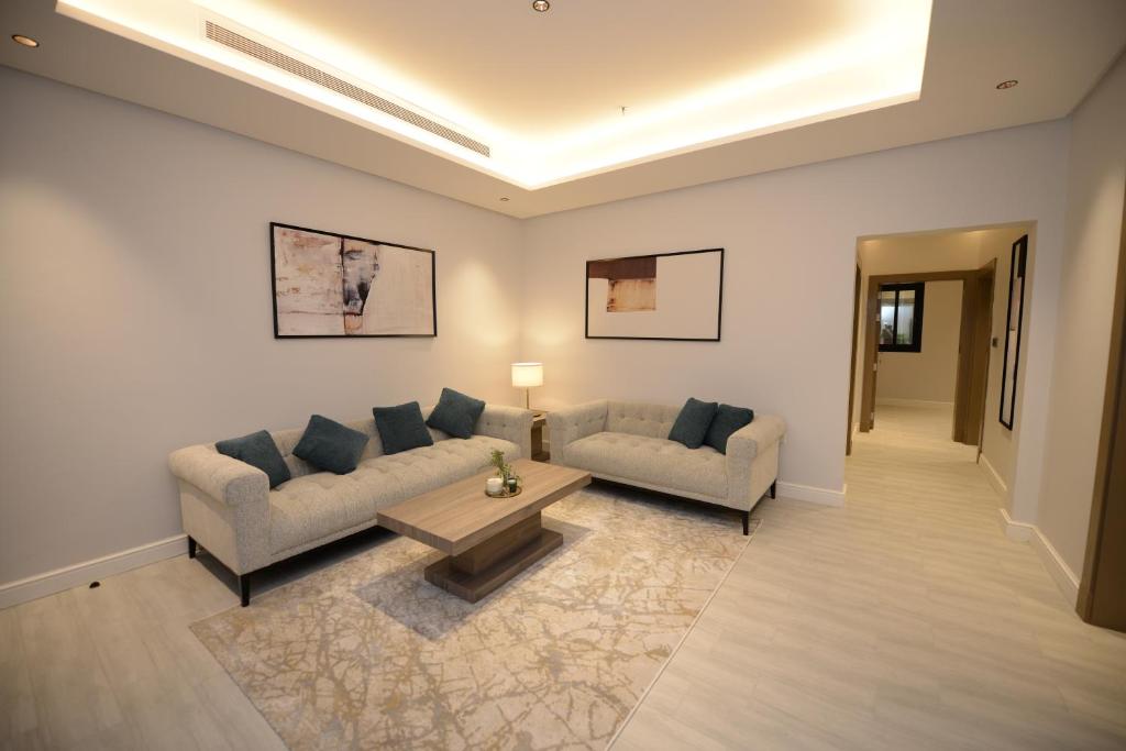 Posezení v ubytování WDF Serviecd Apartment
