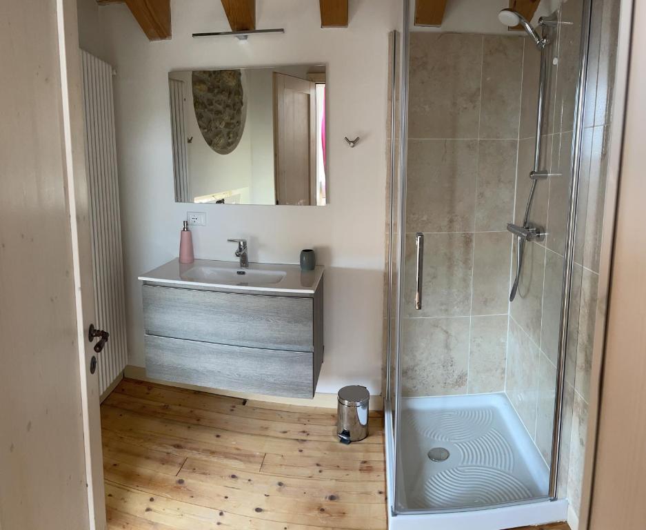 Koupelna v ubytování Agriturismo ValBarè