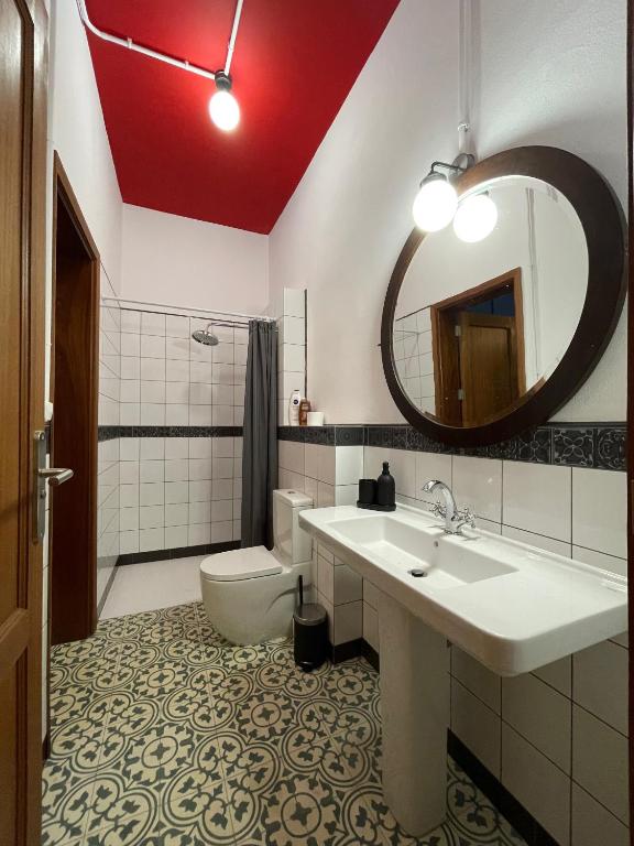 Koupelna v ubytování Hostal Bubango