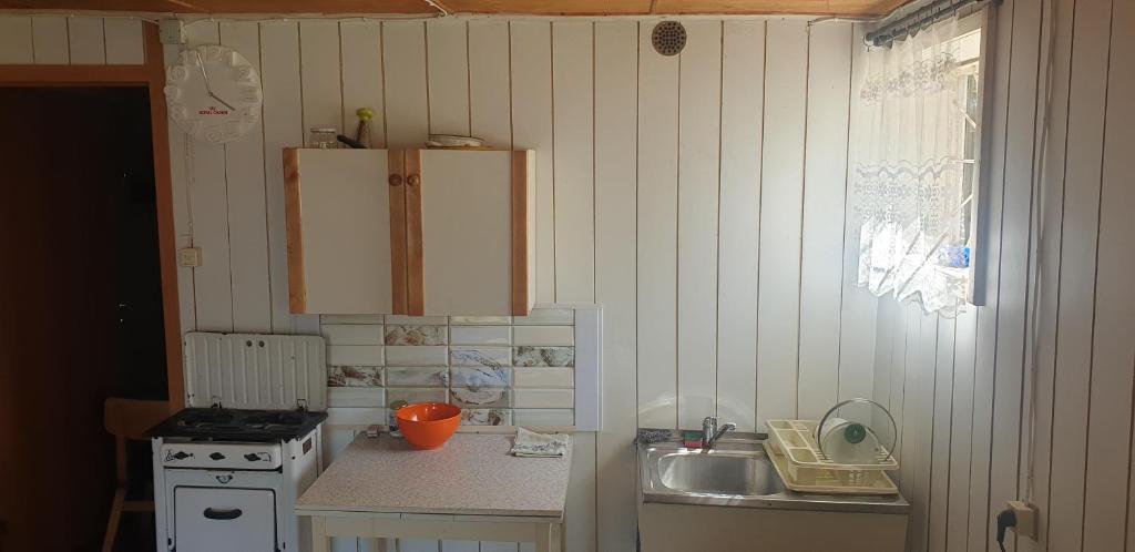 Kuchyň nebo kuchyňský kout v ubytování Peipsi Talu Lake view room