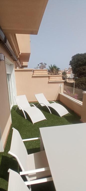 Balkón nebo terasa v ubytování Apartamento 3 HOME SUITES ALMERÍA