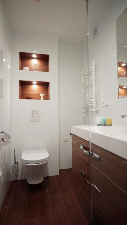 Kúpeľňa v ubytovaní Apartamenty Leśny Zakątek