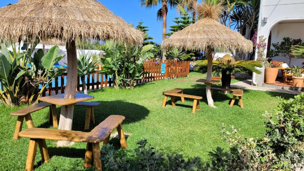 Zahrada ubytování Hostal Casa Arco Iris (Playa)