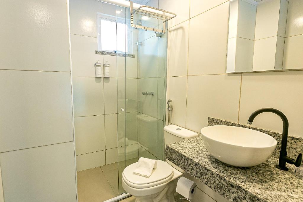Koupelna v ubytování Antiquus ApartHotel