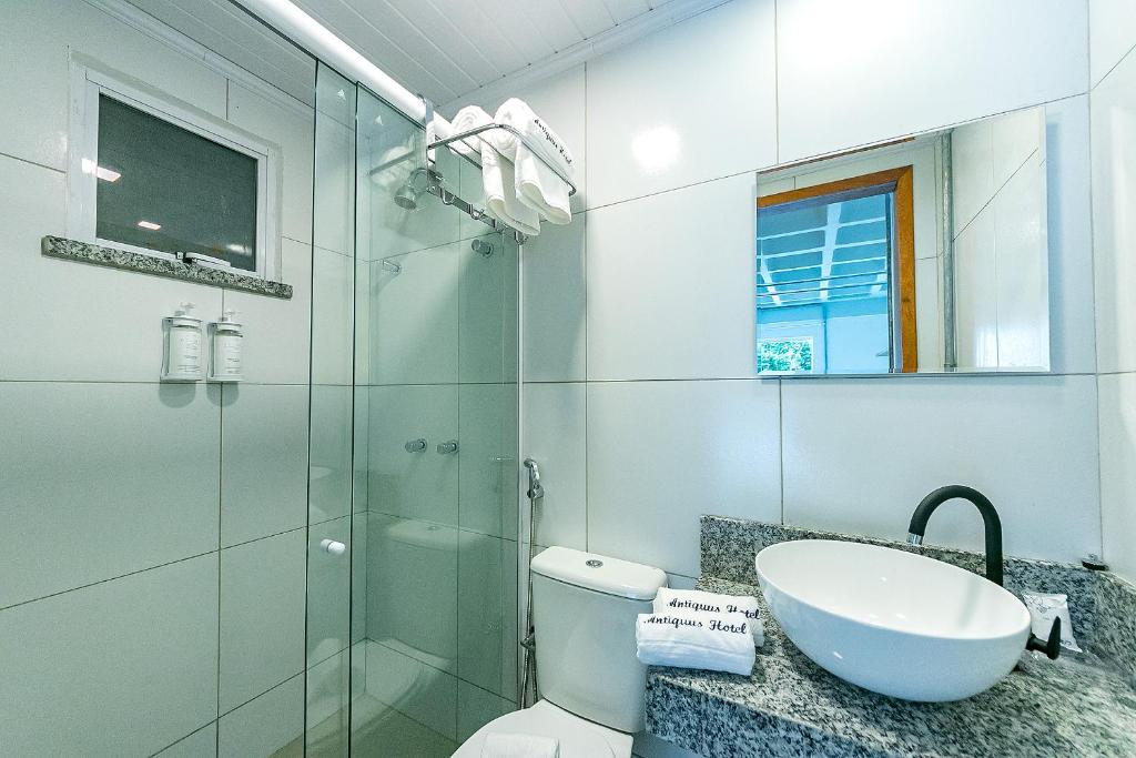 Koupelna v ubytování Antiquus ApartHotel