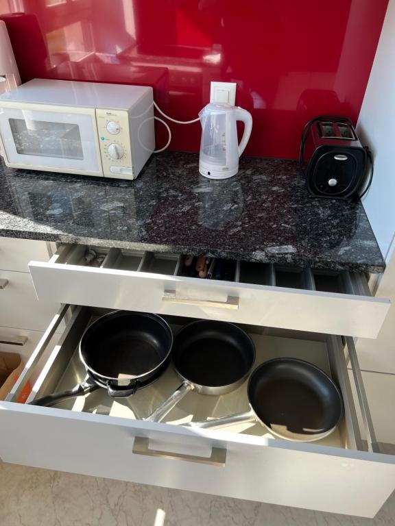 Kuchyň nebo kuchyňský kout v ubytování SAVOY 26