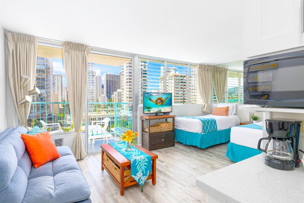 Cozy Waikiki Studio at Aqua Aloha Surf - Apartamento De Una Habitación